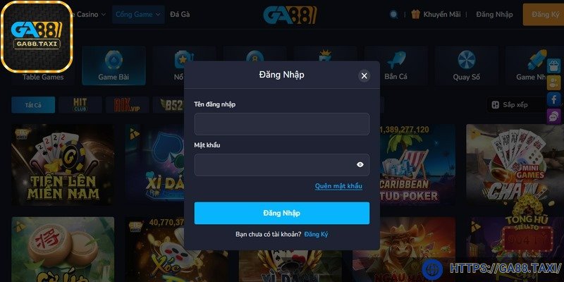 Đăng nhập GA88 dễ dàng chỉ với 3 bước cơ bản
