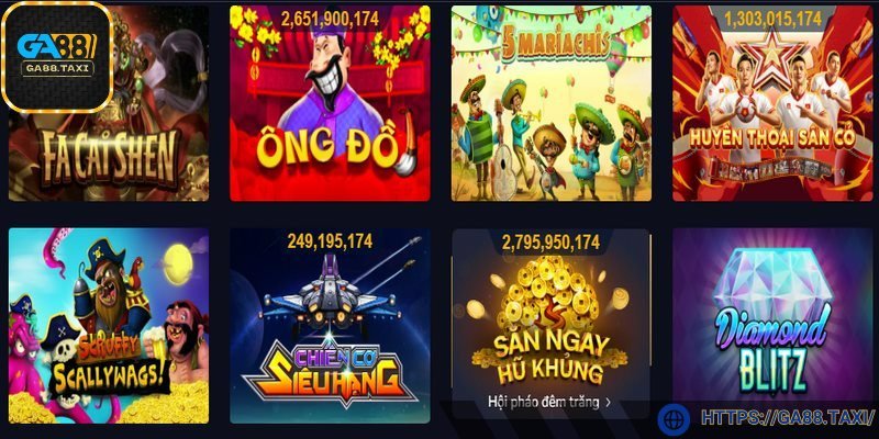 Hệ thống GA88 cung cấp nhiều sản phẩm cá cược đặc sắc