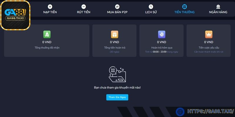Muốn rút tiền GA88 với phần thưởng cần xem kỹ điều kiện