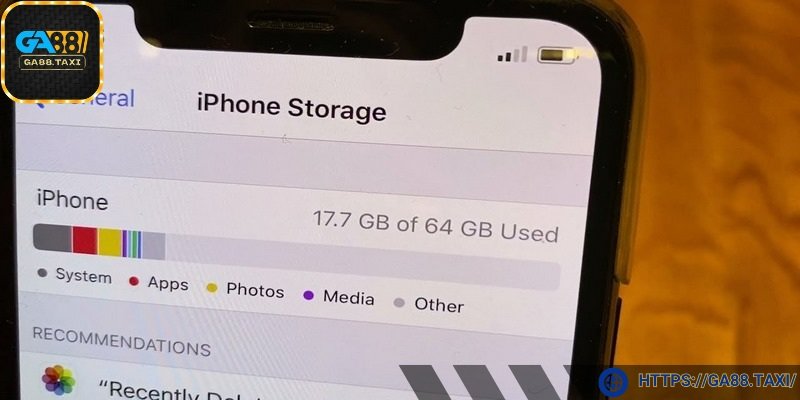 Bộ nhớ thiết bị phải có đủ dung lượng chứa ứng dụng